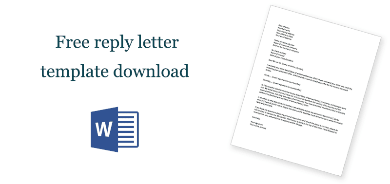 Free reply letter template download